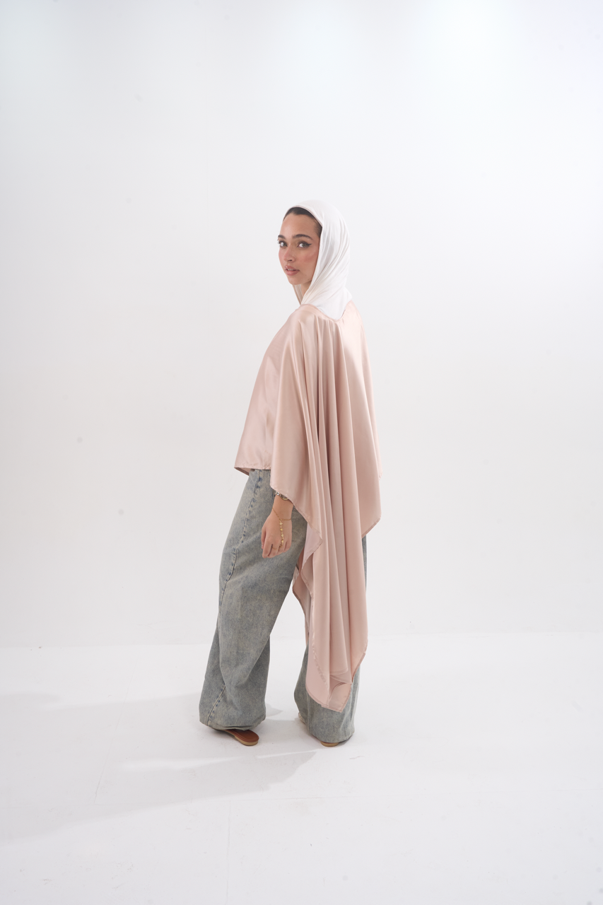 The Lily Satin Top - Champagne